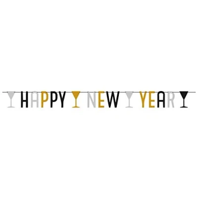Afbeelding van AMSCAN Happy new year slinger