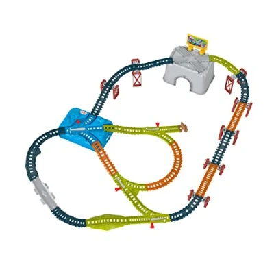 Afbeelding van Thomas &amp; Friends Set speelgoedreinrails, emmer voor Connect Build, 48 delig uitbreidingspakket diecast en gemotoriseerde treinen, vanaf 3 jaar, HNP81