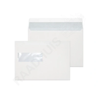 Afbeelding van Raadhuis dienstenvelop venster links 156x220mm EA5 wit met plakstrip 500 stuks RD 202540