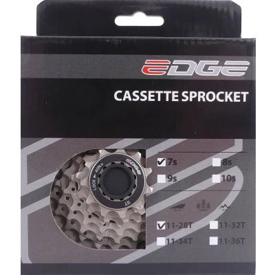 Afbeelding van Edge Cassette 7 speed CS M5007 11 28T zilver