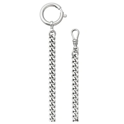 Afbeelding van REGENT zakhorloge ketting voor met karabijnhaak en veerring in verschillende varianten, P 43 zilver 6 mm
