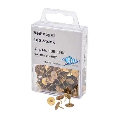 Afbeelding van WEDO 908.56.53 punaises messing, ingekapseld, inhoud: 100 stuks