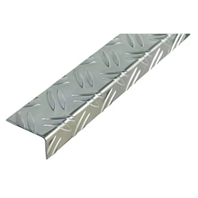 Afbeelding van Alberts 468903 hoekprofiel ribbel reliëf aluminium, blank 1000 x 43,5 23,5 mm