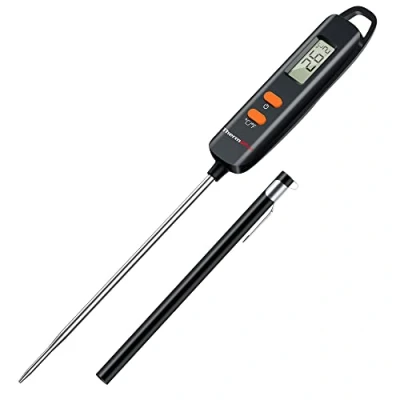 Afbeelding van ThermoPro TP516 Digitale vleesthermometer met sonde tip cover direct afgelezen voedselthermometer kookthermometer perfect voor koken BBQ suiker jam keukenthermometer 12 cm temperatuursonde