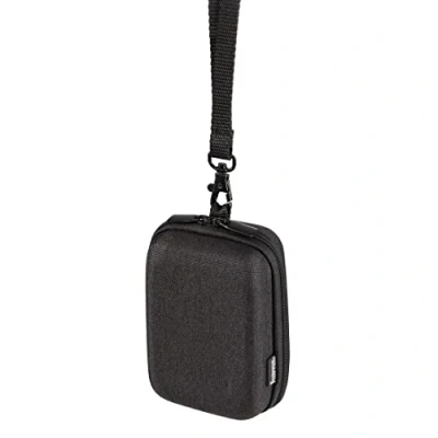 Afbeelding van Hama Terra cameratas van gerecycled polyester (kleine fototas voor compacte camera 7,5 x 4,5 13 cm, draagriem om te hangen en riemlus de dag als buiktas of riemtas) grijs