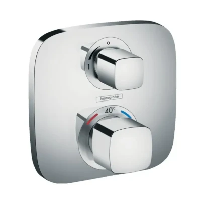 Afbeelding van Hans grohe ecostat e afbouwdeel inbouwthermostaat met stopkraan chroom 15707000