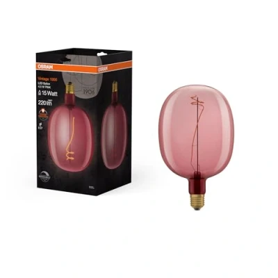 Afbeelding van OSRAM vintage 19 6 LED lamp, roze tint, 4,5W, 22 lm