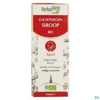 Afbeelding van HerbalGem Luchtwegensiroop Bio 250 ml