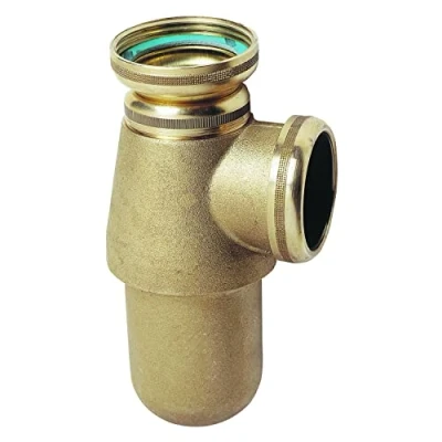Afbeelding van Wirquin SL501C Klassieke spoelbak sifon ø40 mm messing in hoogte verstelbaar wit