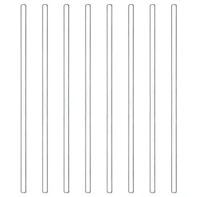 Afbeelding van stonylab 8 stuks glazen roerstaafjes, massief borosilicaatglas roerstaafjes met afgeronde uiteinden voor laboratoriumkeukens, 250 mm lengte