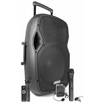 Afbeelding van Vonyx AP1500PA Mobiele bluetooth luidspreker met 3 microfoons