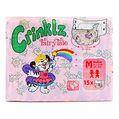 Afbeelding van Crinklz Luiers FairyTale met folie maat M 15 stuksMeerkleurig