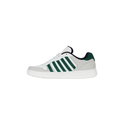 Afbeelding van K Swiss Court Palisades Sneakers voor heren, Rain Forest/WHT/WHT, 42 EU, Forest Wht Wht, EU