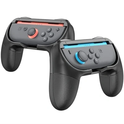 Afbeelding van Fintie Handvatten voor Nintendo Switch 2 (2025) Joy Con, [Ergonomisch ontwerp] Slijtvast Comfort Game Controller Handvat Kit Next Gen 2025 Pack, Zwart