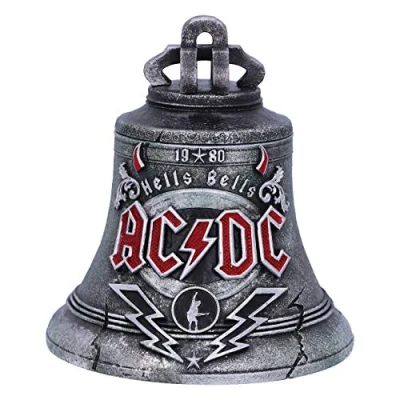 Afbeelding van Nemesis Now AC/DC Verzilverde Opbergdoos in de Vorm van een Oude Bel Zilver 13cm