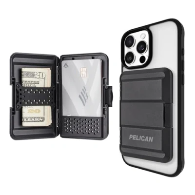 Afbeelding van Pelican Magnetische Portemonnee &amp; Kaarthouder Heavy Duty Snap on MagSafe Afneembare Harde Shell Lichtgewicht iPhone voor 14 Pro Max/ Pro/14/13 Max/13 Pro/12