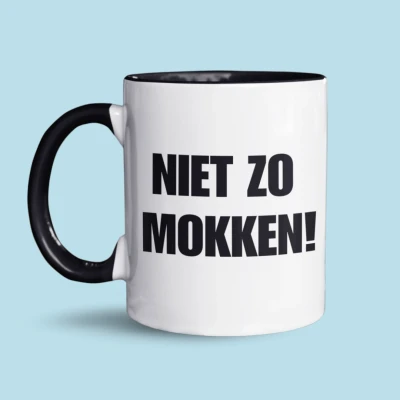 Afbeelding van NietMokken.nl Niet Zo Mokken Mok Grappige Koffiemok Perfect cadeau 325ml Vaatwasser en Magnetronbestendig Leuk voor mensen die veel klagen Keramische tas