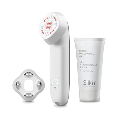 Afbeelding van Silk&#039;n gezichtsverzorging apparaat FaceTite Multiplatform Rimpelvermindering &amp; huidverstrakking Herstelt collageen en elastinevezels Wit