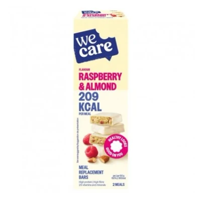 Afbeelding van 3x WeCare Meal Replacement Bars Raspberry Almond 116 gr