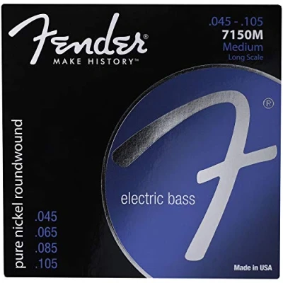 Afbeelding van Fender Strings Original 7150 M 45 105 Pure nikkel, Roenw.,Longscale Snarenset voor 4 string basgitaar