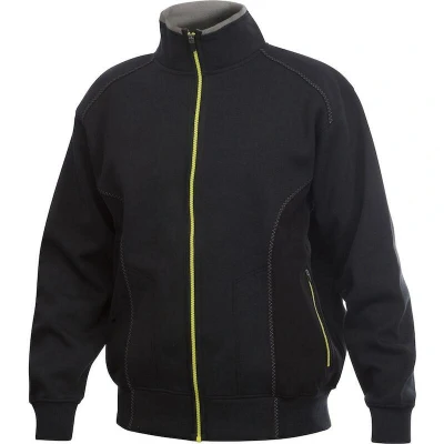 Afbeelding van ProJob 2121 SWEATER LANGE RITS 642121 Zwart XS