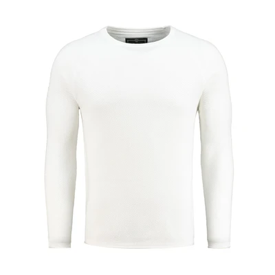 Afbeelding van Key Largo MST Thomas Round NECK Trui, Heren, Maat: Large, Offwhite