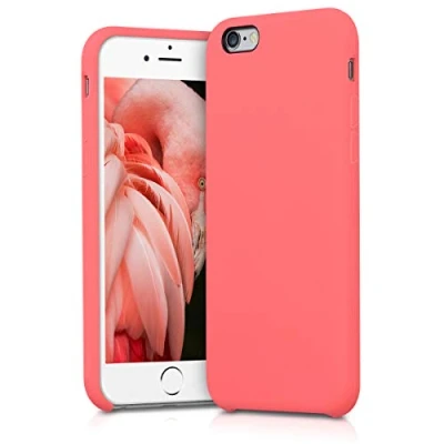 Afbeelding van kwmobile telefoonhoesje compatibel met Apple iPhone 6 / 6S hoesje Zachte case voor smartphone Back cover in neon koraal