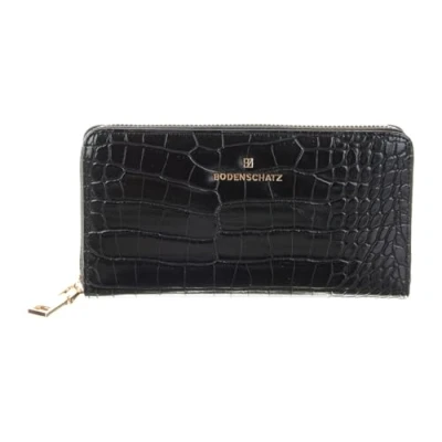 Afbeelding van Bodenschatz Portemonnee Zip Around Wallet Black Zwart