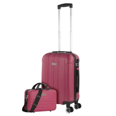 Afbeelding van ITACA Valises. Lot de Valise Rigides 4 Roulettes Grande Taille, soute Avion, Bagages pour Voyages.Ensemble Voyage. Verrouillage à Combinaison 771115B, Aardbei
