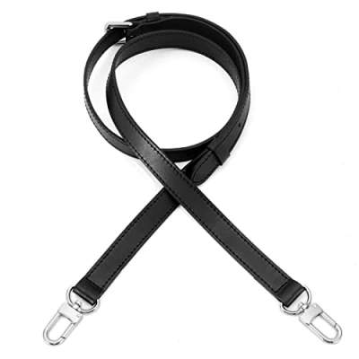 Afbeelding van Senral Vervangende schouderband voor schoudertas, Speedy 30, Neverfull Nano, Amla, creatieve projecten (zwart, 2s, 1,8 cm breed, zilverkleurige haken)