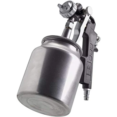 Afbeelding van FERM ATM1040 Verfspuit onderbeker Verstelbare Werkdruk 4.5 6 bar Instelbaar spuitpatroon 750cc Pneumatisch Spuitmond diameter 1,5mm Maximale doorvoer 6,5 cfm Universeel Zuigbeker Voor gebruik met Compressor
