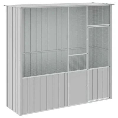 Afbeelding van Vogelkooi 215x78x200 cm gegalvaniseerd staal grijs