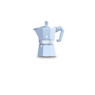 Afbeelding van Bialetti Moka Exclusive percolator 3 kops Lichtblauw