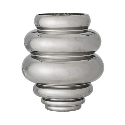 Afbeelding van Bloomingville Zorya vaas 24 cm Zilverkleurig