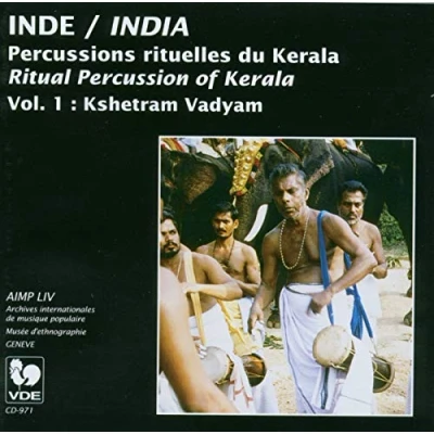 Afbeelding van Various Artists India Ritual Percussion Of Kerala Volume 1 Kshetram (CD)