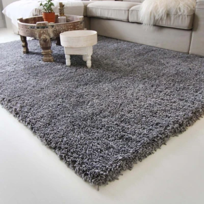 Afbeelding van Hoogpolig Vloerkleed Shaggy Royal 5cm Hoogte Grijs 200x290 Cm