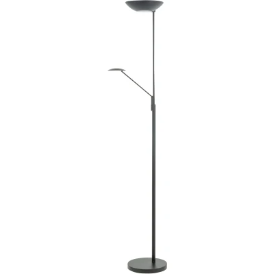 Afbeelding van Modern Functioneel Uplighter Leeslamp Zwart Bilbao