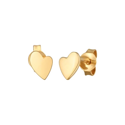 Afbeelding van Elli HERZ Stecker Verspielt Modisch Oorbellen, Dames, Maat: One Size, Gold