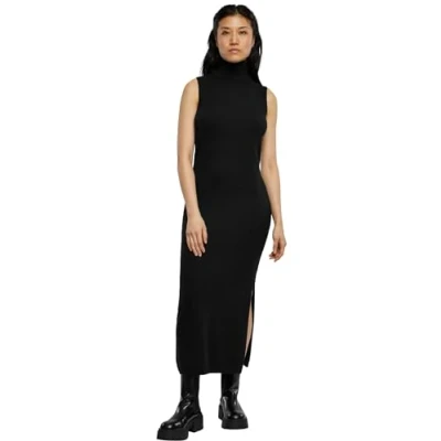 Afbeelding van Urban Classics Turtleneck Etuijurk, Dames, Maat: XS, Black