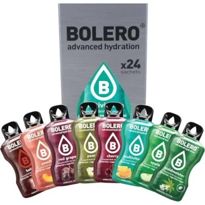 Afbeelding van Bolero CLASSIC FLAVORS mix 24x3g Verfrissend suikerloos drankpoeder, gezoet met stevia Vitamine C geschikt voor diabetici een van exotische fruitsmaken