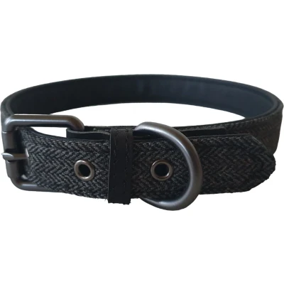 Afbeelding van Milano collar herringbone grey Afmetingen: 25mm x 60cm