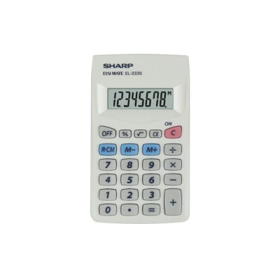 Afbeelding van Citizen Sh El233S Calculator Sharp Grijs Hand 8 Digit