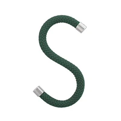 Afbeelding van Peppermint Products Loop Hook Textiel S kledinghaken van touw 5 delige set (groen)