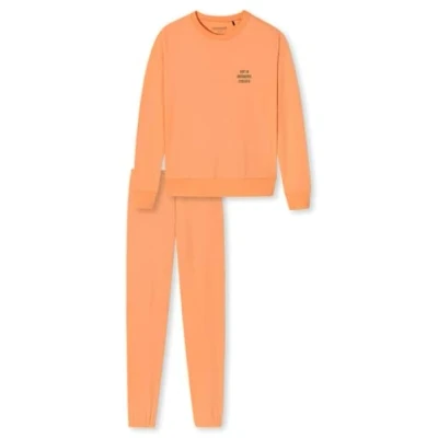 Afbeelding van Schiesser Schlafanzug LANG Pyjama voor kinderen, Maat: 140, Apricot