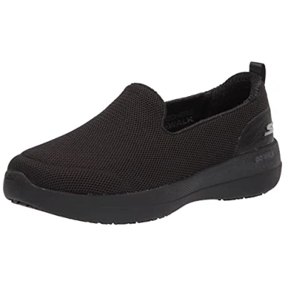 Afbeelding van Skechers Go Walk Stability Sneaker voor dames, Zwart Textiel Trim, 37 EU