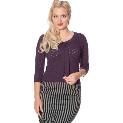 Afbeelding van Dancing Days CHARLIE CHEVRON Top L Paars