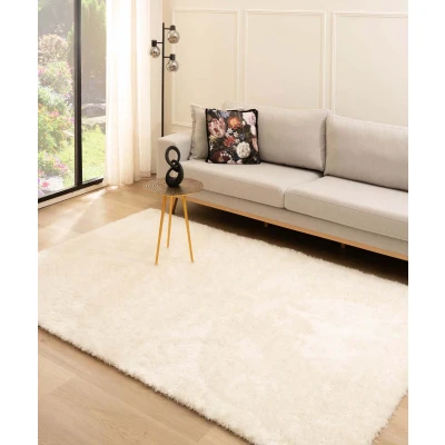Afbeelding van Hoogpolig Vloerkleed Velvet Posh Wit 280x380 Cm