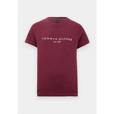 Afbeelding van TOMMY HILFIGER Shirt karmijnrood / wit