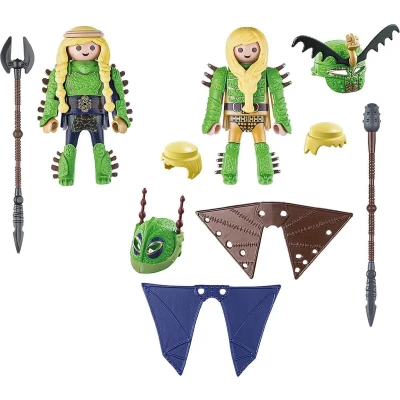 Afbeelding van PLAYMOBIL Dragons 70042 Schorrie en Morrie in vliegpak