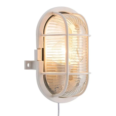 Afbeelding van Nordlux, Wandlamp + plafondlamp, Ovale Skot, Wandlamp/Plafond, Wit (E27)